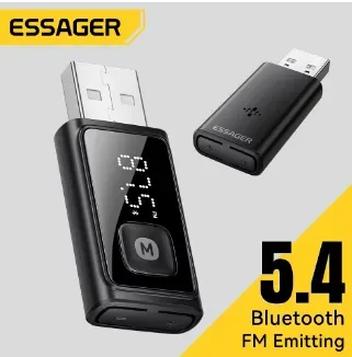 Adaptador Essager Bluetooth 5.4 USB para PC o Auto